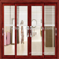 interior decorative sliding door of China supply/ aluminum double swing glass door